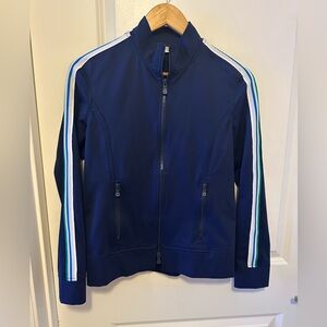 Anatomie Navy Jacket with Striped Accents. $398 retail